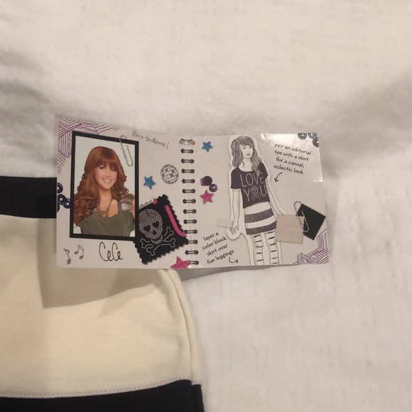 🆕Disney Girl knit skirt! black/ivory! vintage from the Cece collection! NWT! L - Picture 7 of 12